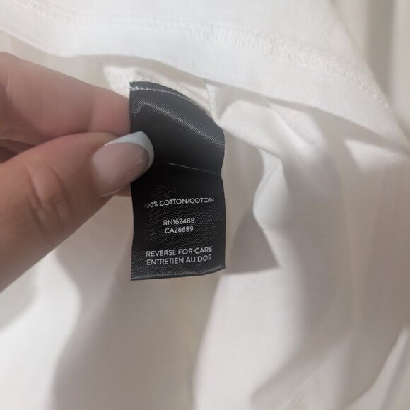 Good Man Brand | Victory V-Notch Long Sleeve Tee In White - Picture 11 of 12